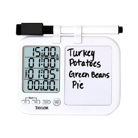 Taylor Digital Plastic Timer with Whiteboard
