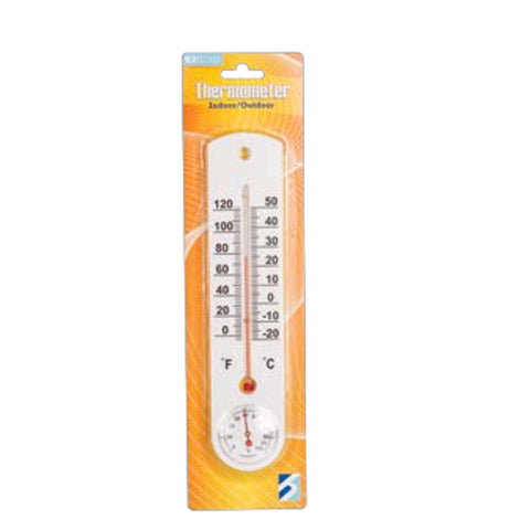 Higrómetro/termómetro EZRead de plástico blanco (paquete de 10)