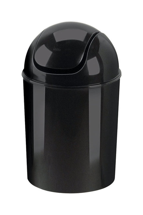 Umbra 1.25 gal Black Plastic Swing-Top Wastebasket (Pack of 6)