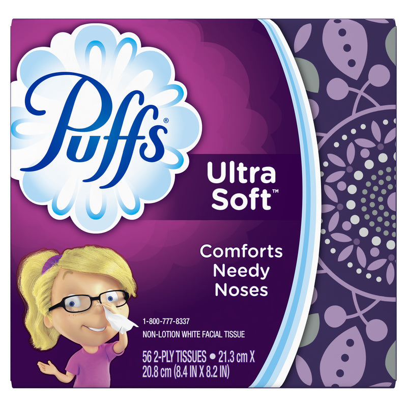 Pañuelos faciales Puffs, 56 unidades