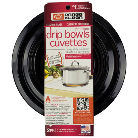 Range Kleen Chrome Drip Bowls 8 in. W X 9.625 in. L