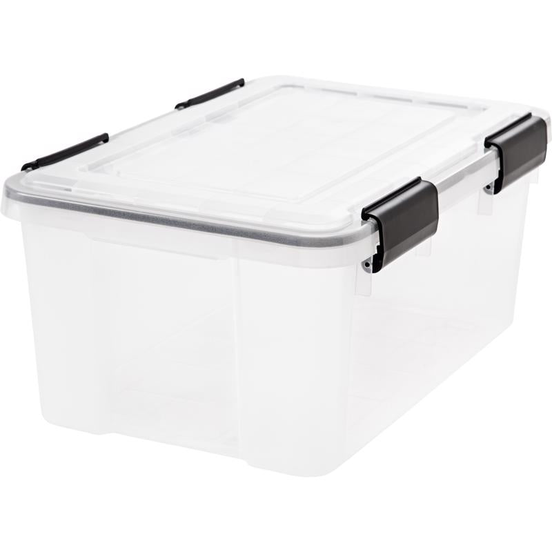 IRIS WEATHERPRO 19 qt Clear Storage Tote 7.88 in. H X 11.75 in. W X 17.5 in. D Stackable (Pack of 6)
