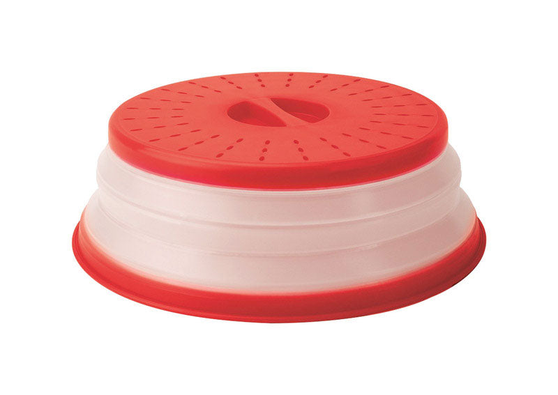 Tovolo Red/White Plastic Collapsible Microwave Food Cover (Pack of 6)