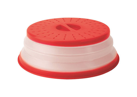 Tovolo Red/White Plastic Collapsible Microwave Food Cover (Pack of 6)