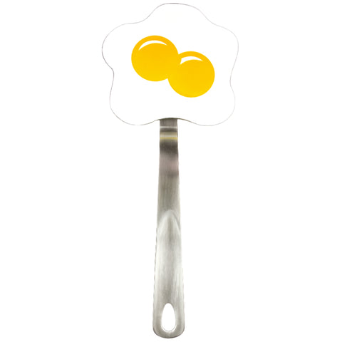 Tovolo Spatulart White and Yellow Nylon/Stainless Steel Egg Turner (Pack of 6)