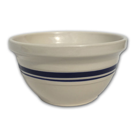 Ohio Stoneware Dominion Ceramic Mixing Bowl 10 in. Blue / White (Pack of 4)