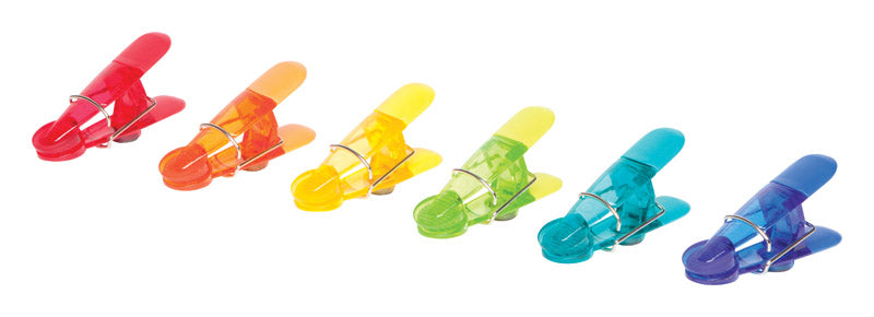 Core Kitchen Assorted ABS/TPR Magnetic Bag Clips (Pack of 12)