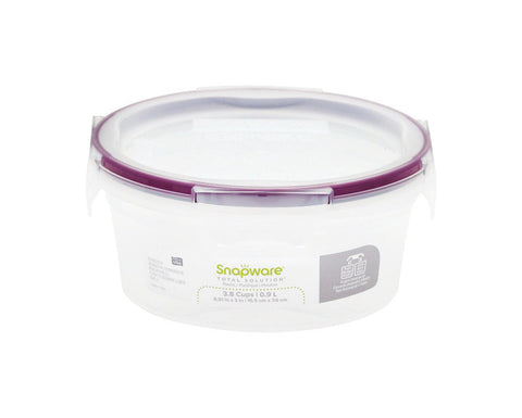 Contenedor transparente para almacenamiento de alimentos Snapware Total Solution de 3,8 tazas, 1 ud. (paquete de 6)