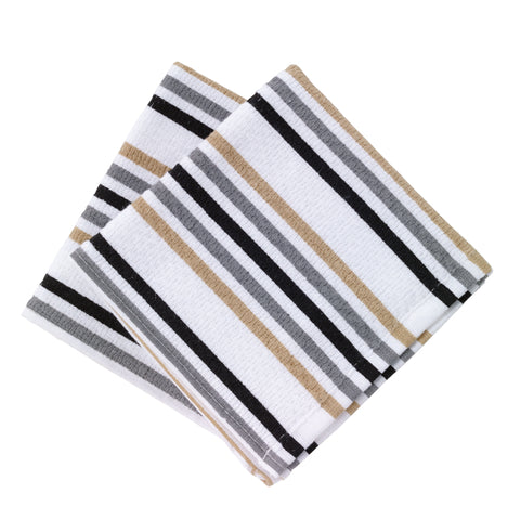 T-Fal Multicolored Cotton Stripes Dish Cloth 2 pk (Pack of 3)