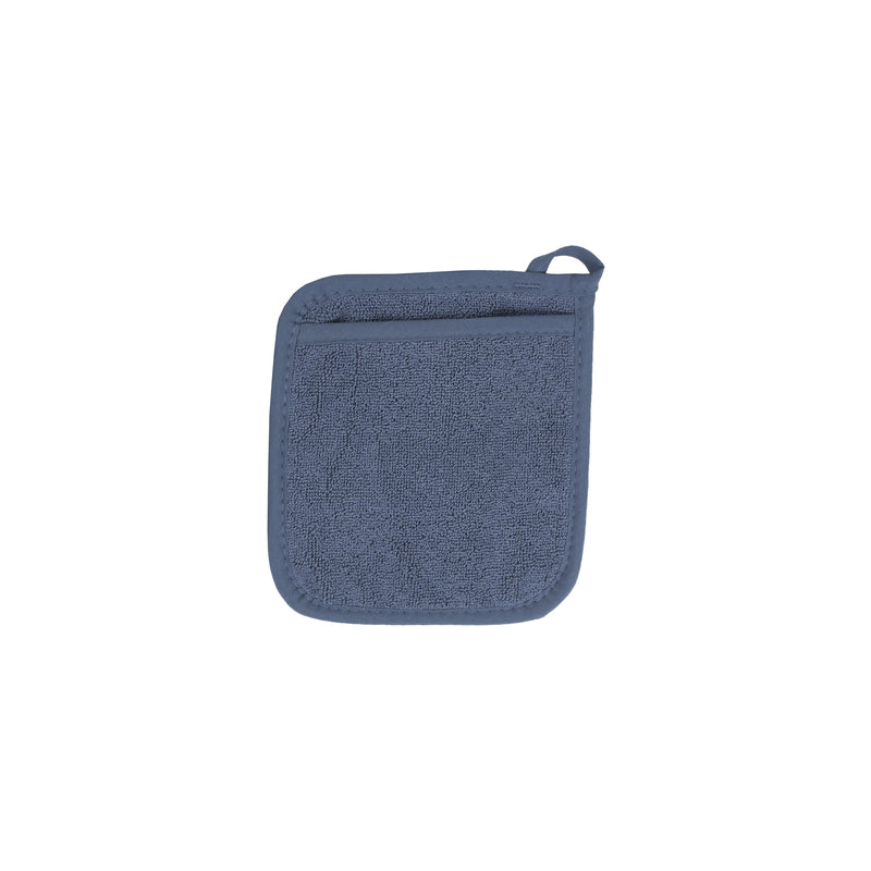 Ritz Royale Federal Blue Solid Terry Cotton Pocket Oven Mitt (Pack of 6)