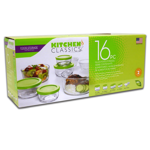 Kitchen Classics Clear Food Storage Container Set 1 pk (Pack of 4)