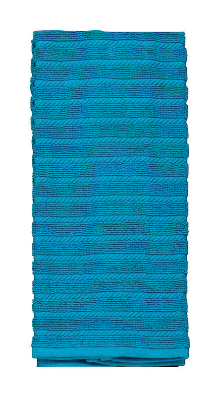 Kay Dee Cooks Kitchen Teal Cotton Kitchen Towel 1 pk (Pack of 6)