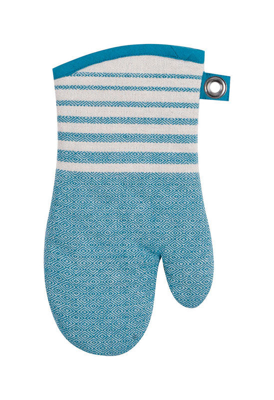 Kay Dee Teal Cotton Oven Mitt (Pack of 3)