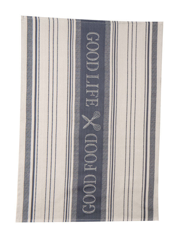 Kay Dee Cooks Kitchen Graphite Cotton Woven Jacquard Tea Towel 1 pk (Pack of 6)