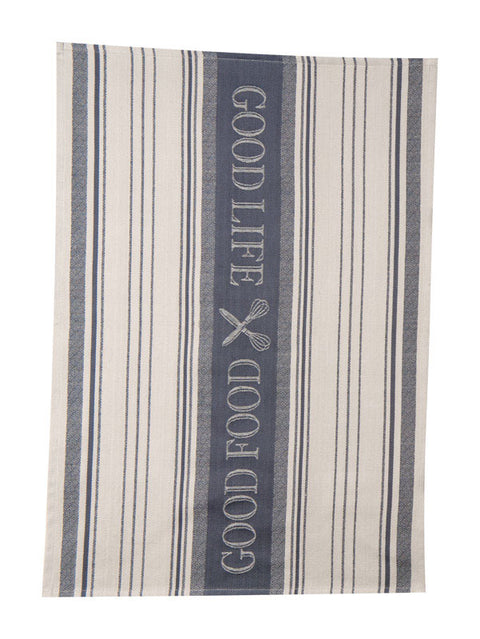 Kay Dee Cooks Kitchen Graphite Cotton Woven Jacquard Tea Towel 1 pk (Pack of 6)