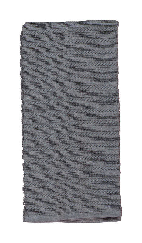 Kay Dee Cooks Kitchen Graphite Cotton Kitchen Towel 1 pk (Pack of 6)