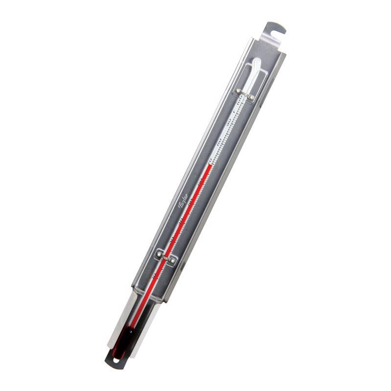 Taylor Tube Thermometer Metal Silver 9.75 in.