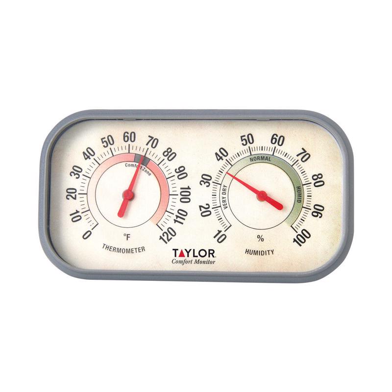 Taylor Humidity Meter/Thermometer Plastic 5.91 in.