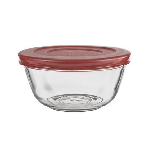 Anchor Hocking Mixing Bowl Clear/Red (Pack of 2)