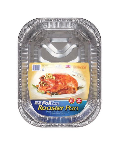 Hefty EZ Foil 11-3/4 in. W X 16-1/8 in. L Roaster Pan Silver (Pack of 12)