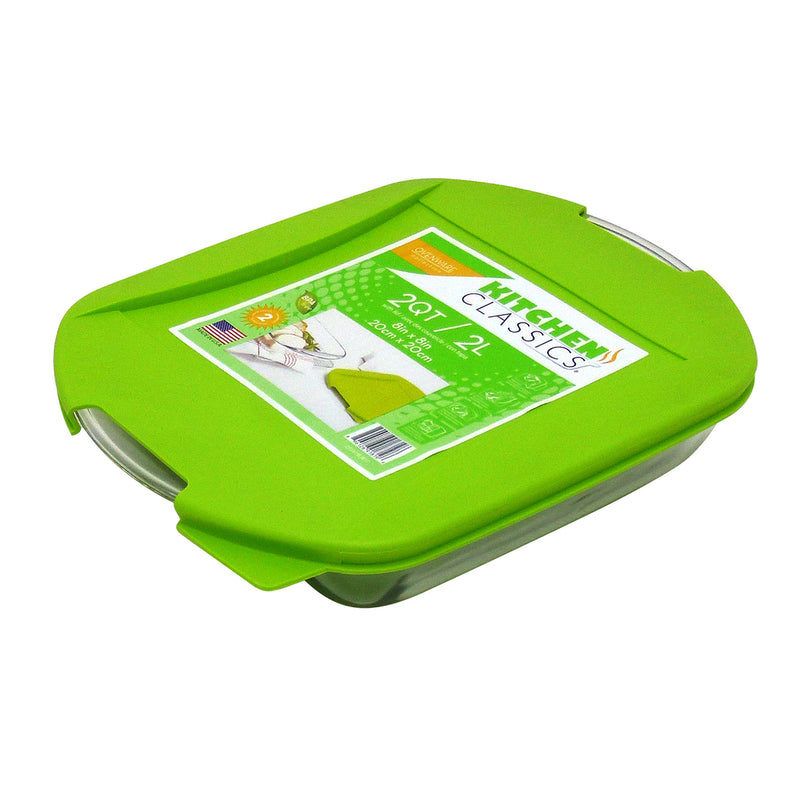 Kitchen Classics 8 in. W X 8 in. L Baking Dish Clear (Pack of 3)