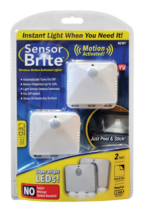 Luz nocturna LED automática con sensor Sensor Brite, como se ve en la televisión, a pilas
