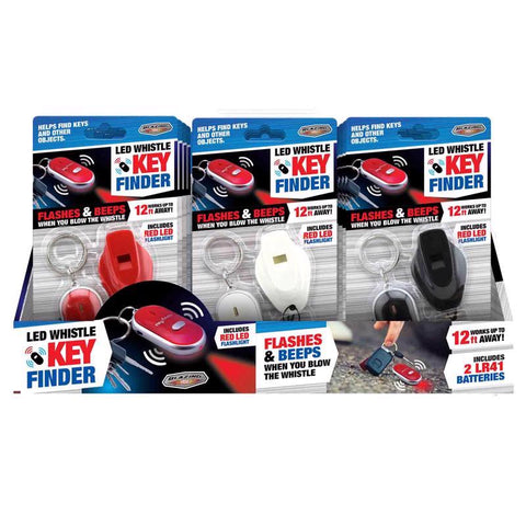 Blazing LEDz Plastic Assorted LED Whistle Key Finder (Pack of 24)