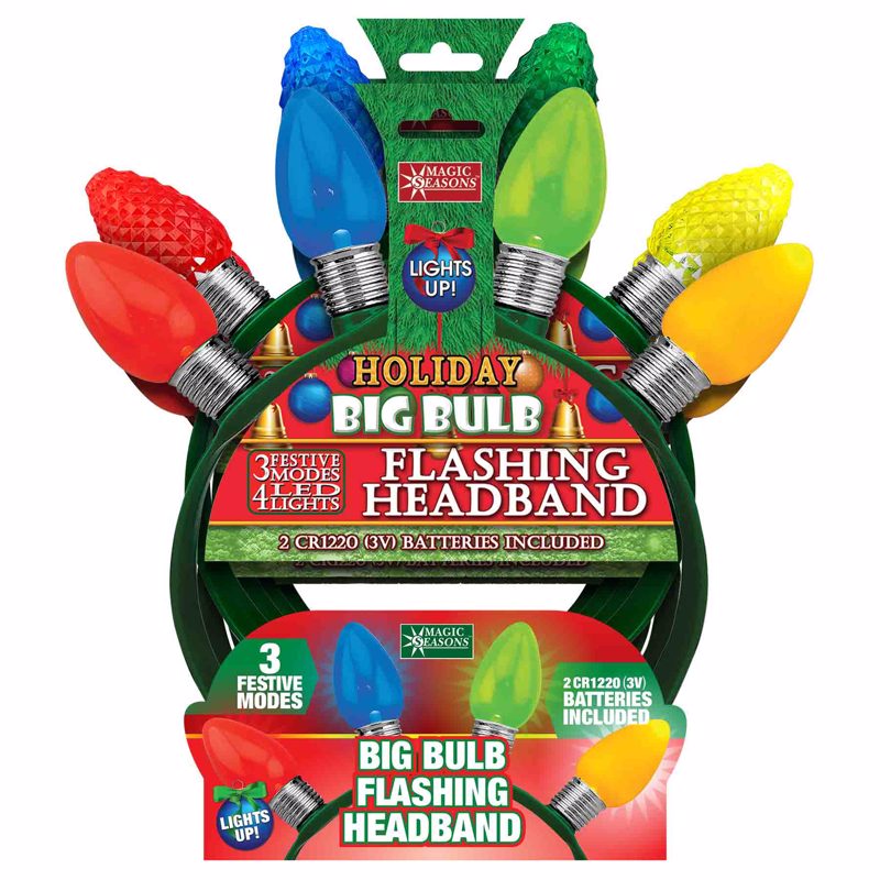 Magic Seasons Scorpion Master 9 in. Big Bulb Headband 1 pk (Pack of 24)