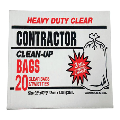 Primrose Plastics 42 gal Contractor Bags Twist Tie 20 pk