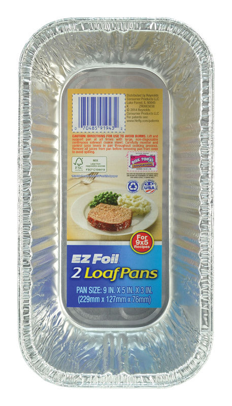 EZ Foil 5 in. W X 9 in. L Loaf Pan Silver (Pack of 12)