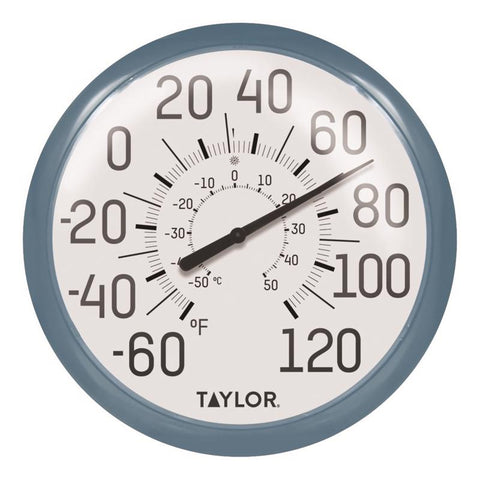 Taylor Dial Thermometer Plastic Teal 13.25 in. (Pack of 4)