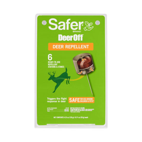 Safer Brand Deer Off Repellent Station Stake For Deer 6 pk (Pack of 6)
