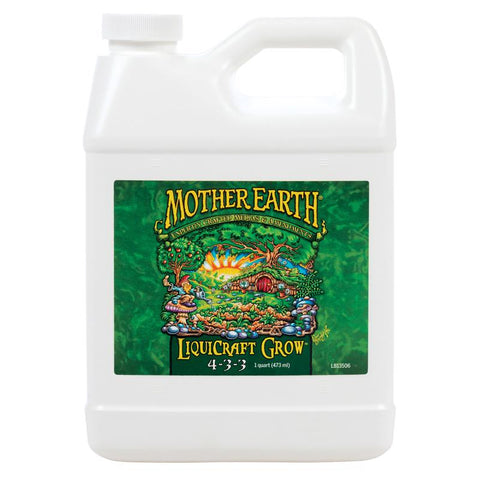 Mother Earth LiquiCraft Grow All Plant 4-3-3 Plant Fertilizer 1 qt