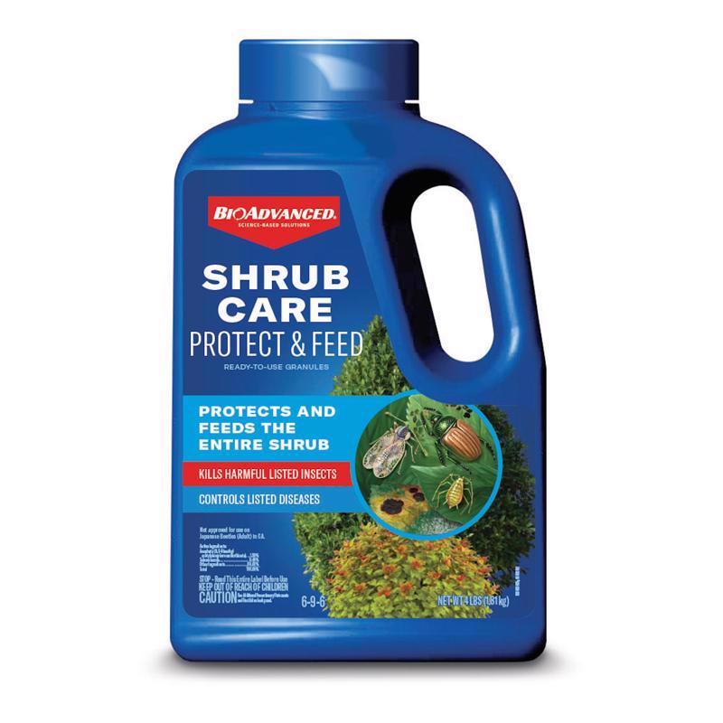 BioAdvanced Shrub Care Granules Protect & Feed 4 lb (Pack of 6)