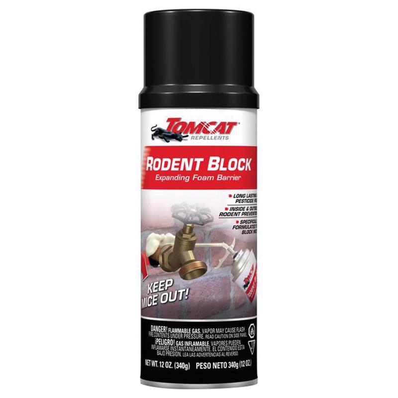 Tomcat Rodent Block Toxic Bitrex Exclusion Sealant Foam For Mice 12 oz 1 pk