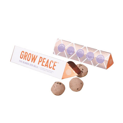 Modern Sprout Grow Peace Bombas de semillas de hierbas surtidas 1 ud. (Paquete de 6)