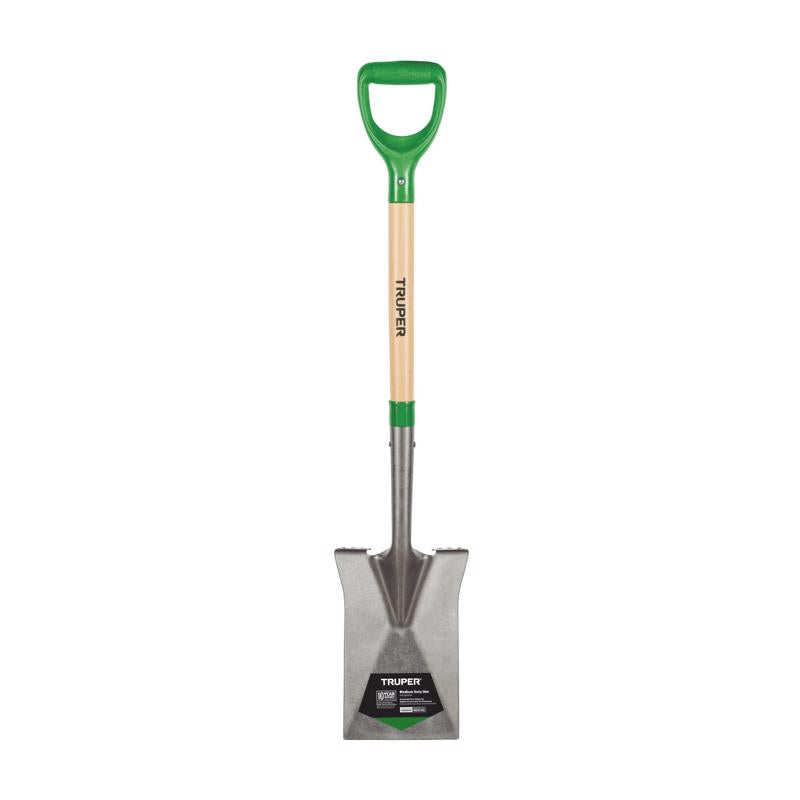 Truper Tru-Tough 41 in. Steel Square Garden Spade Wood Handle