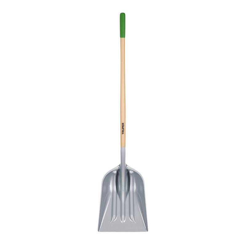 Pala de plástico Truper Tru-Tough de 62 pulg. con mango de madera (paquete de 3)