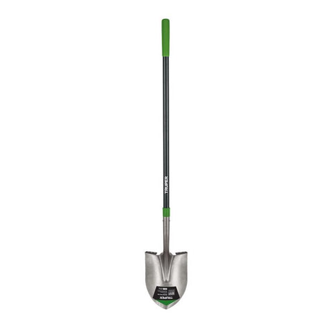 Truper Tru-Tough 56.75 in. Steel Round Digging Shovel Fiberglass Handle