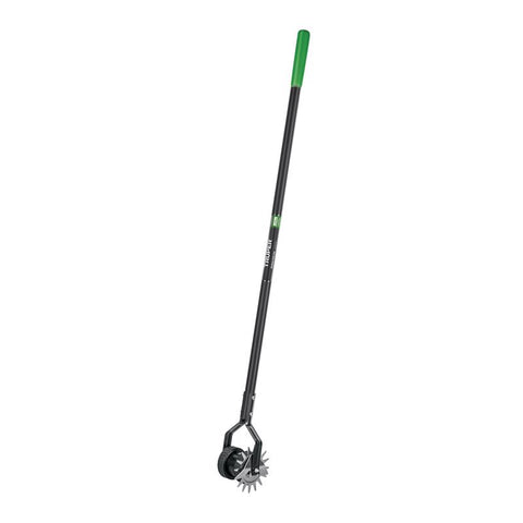 Cortabordes rotativo de dos ruedas de acero Tru-Tough Truper de 48 pulg., mango de fibra de vidrio