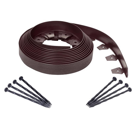 EasyFlex Plastic Brown Landscape Edging Kit (Pack of 3)
