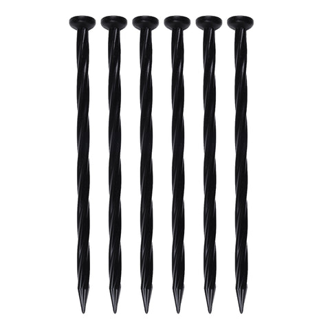 EasyFlex 8 in. L X 0.5 in. H Plastic Black Anchoring Spike (Pack of 18)