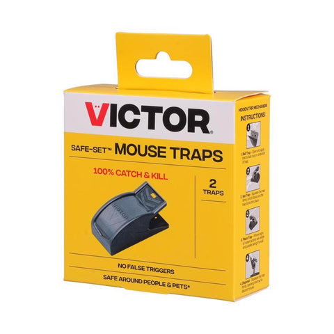 Victor Safe-Set Small Snap Animal Trap For Mice 2 pk (Pack of 12)