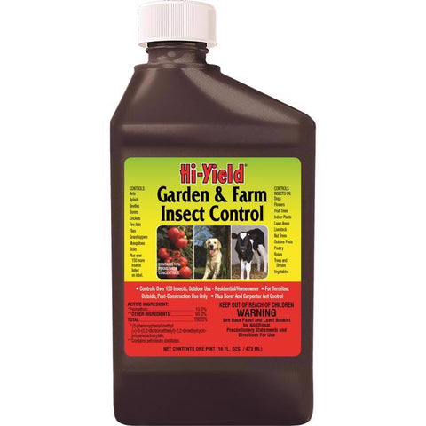 Control de insectos líquido de alto rendimiento para jardín y granja, 16 oz