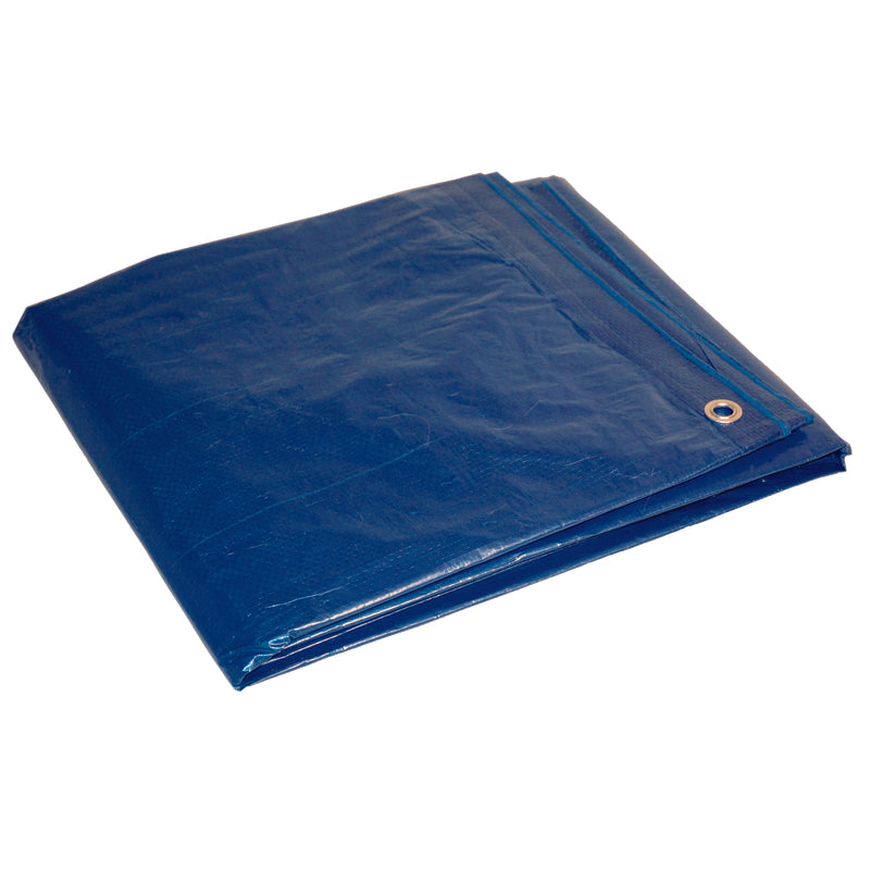 Lona de polietileno Foremost Dry Top de 20 pies de ancho x 30 pies de largo, de resistencia media, azul