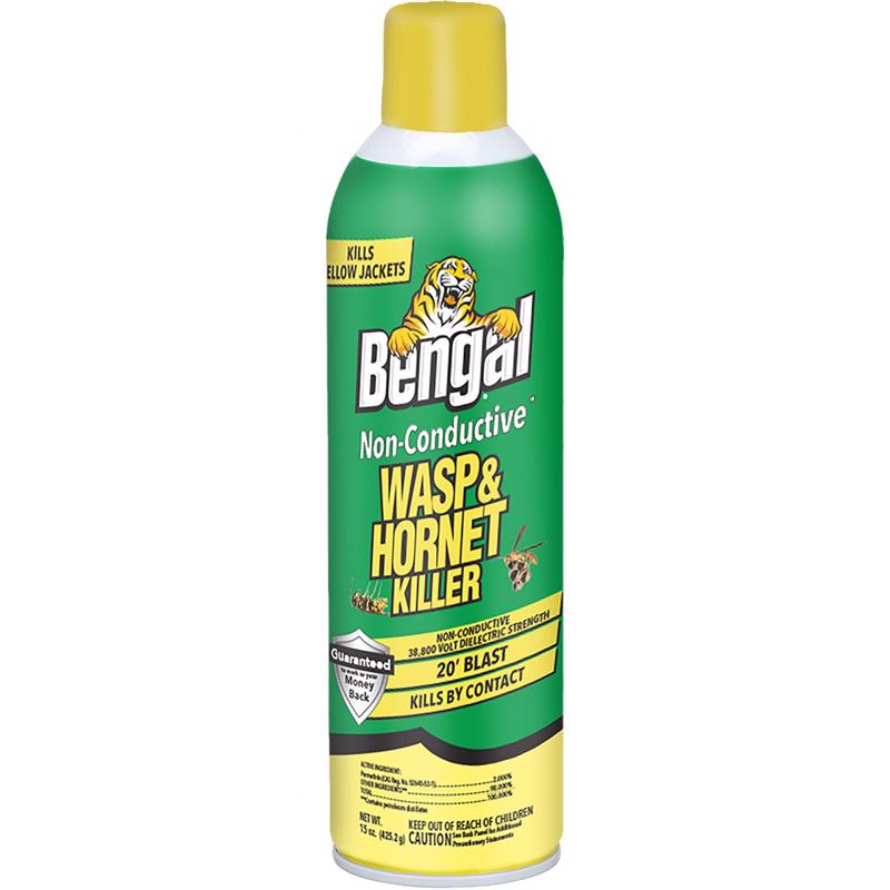 Bengal Non-Conductive Wasp and Hornet Killer Aerosol 15 oz (Pack of 12)