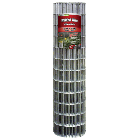 YardGard 48 in. H X 50 ft. L Galvanized Steel Welded Wire Fence 2 in.