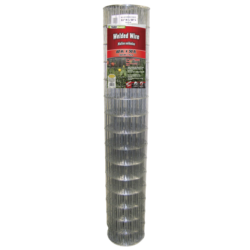 YardGard 60 in. H X 50 ft. L Galvanized Steel Multi-Purpose Fence Silver