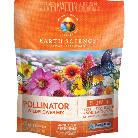 Earth Science Growth Essentials Pollinator Annuals and Perennials Plant Fertilizer 2 lb (Pack of 6)