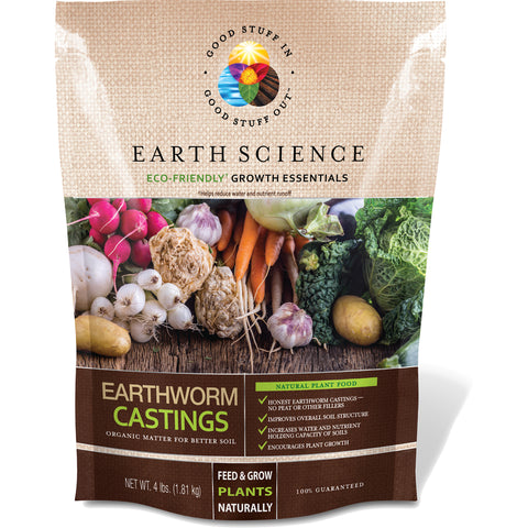 Earth Science Growth Essentials Humus de Lombriz Orgánico 4 lb